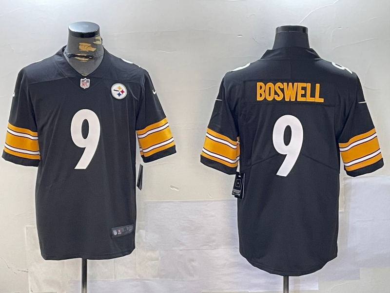Men's Pittsburgh Steelers Chris Boswell #9 Black Jersey